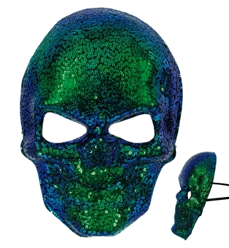 Maske Sequin Skull