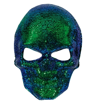 Maske Sequin Skull