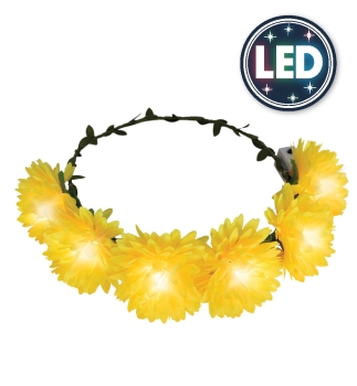 Preview: LED Haarband Blumen, sortierte Farben