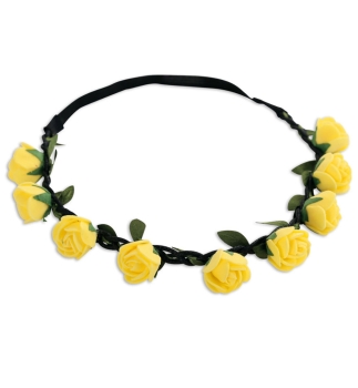 Blumen-Haarband gelb