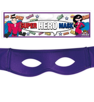 Super Hero Maske, sort. Farben