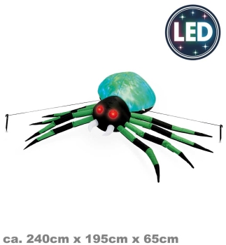Spinne aufblasbar, ca. 240cm x 195cm x 65cm