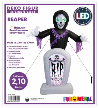 Preview: Reaper aufblasbar, ca. 210cm x 155cm x 70cm