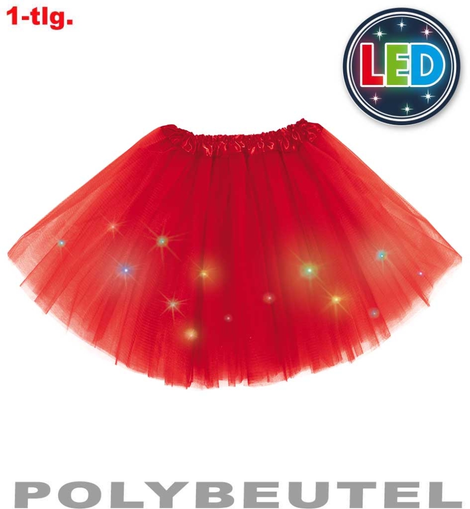 Tüllrock PB LED rot