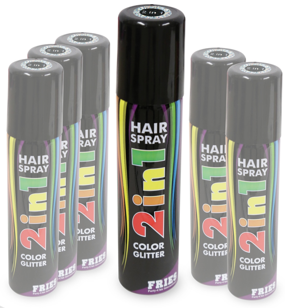 Hairspray Color & Glitter 2in1 schwarz