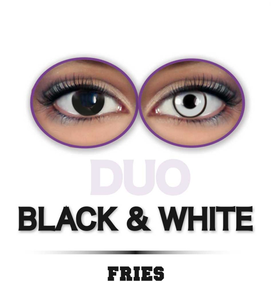 Fun-Linsen Duo schwarz/weiß