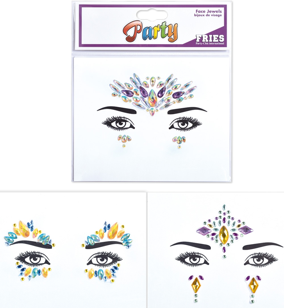 Face Jewels, sortierte Modelle