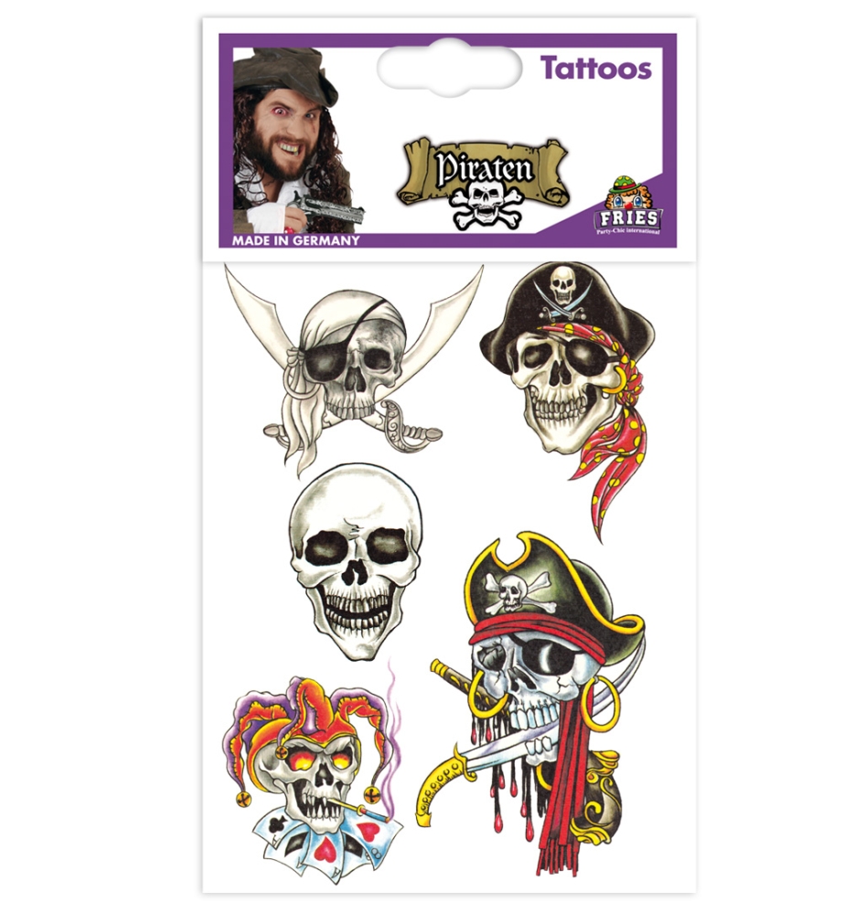 Tattoos Piraten, sort. Designs