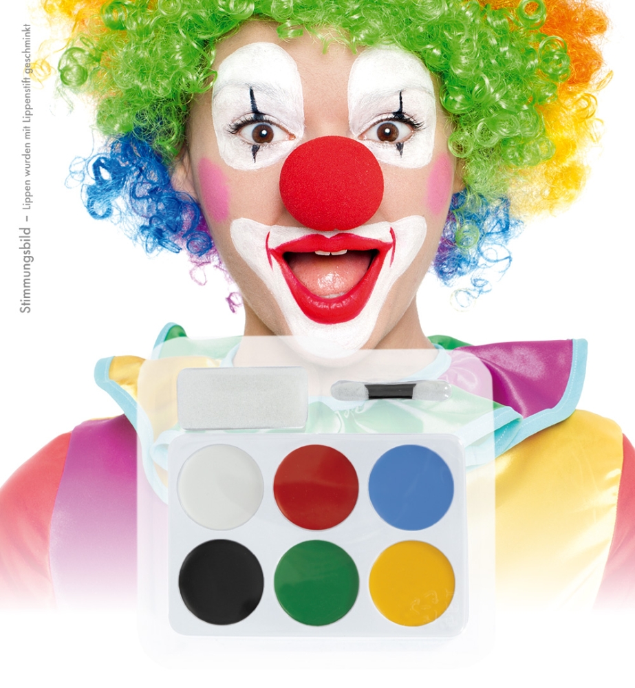 Schminkset Karneval 6er