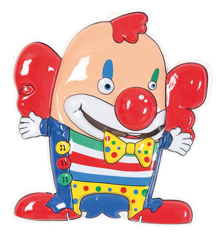 Wand-Deko Clown