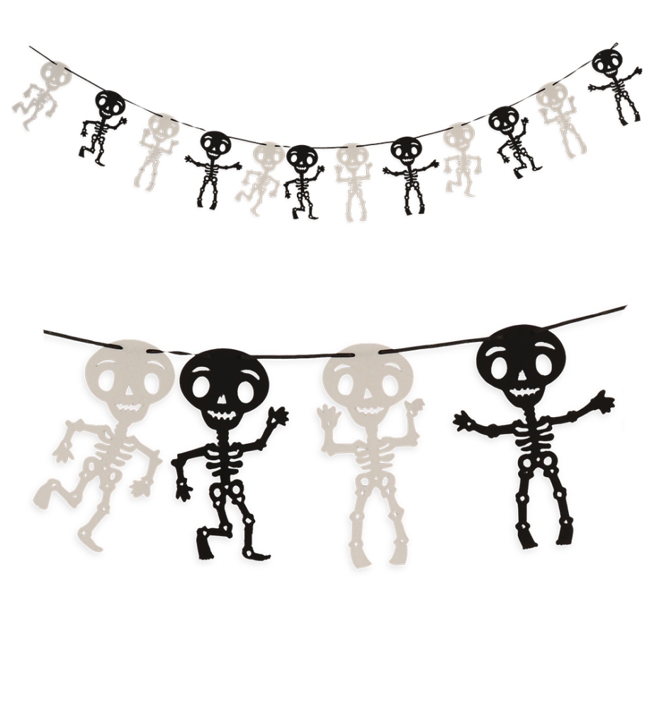 Girlande Skelett