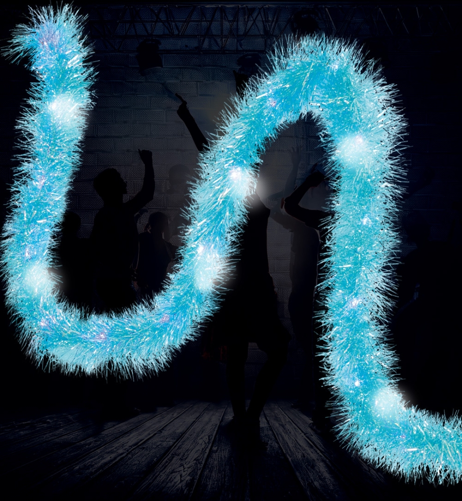 Deko-Boa türkis LED