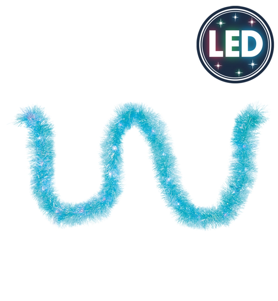 Deko-Boa türkis LED