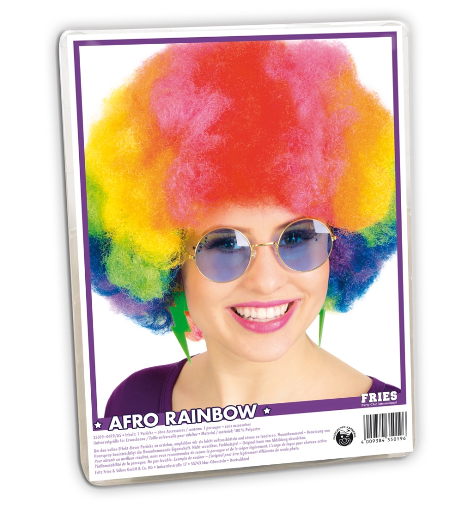 Perücke Afro Rainbow SE