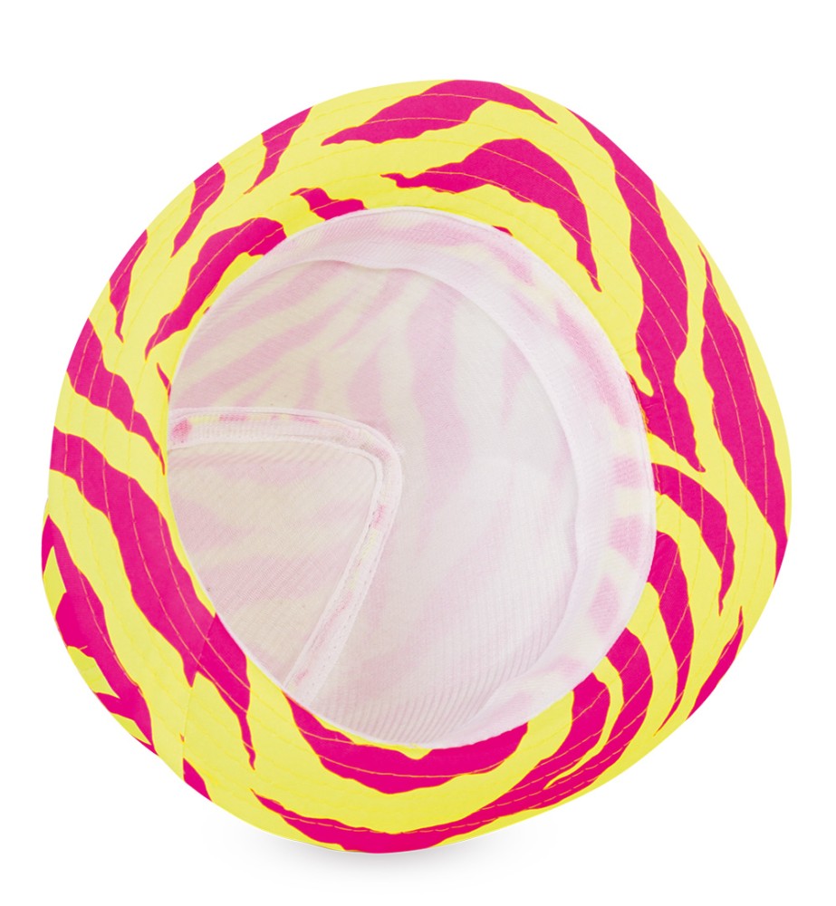Hut neon gelb-pink, Gr. 58 cm