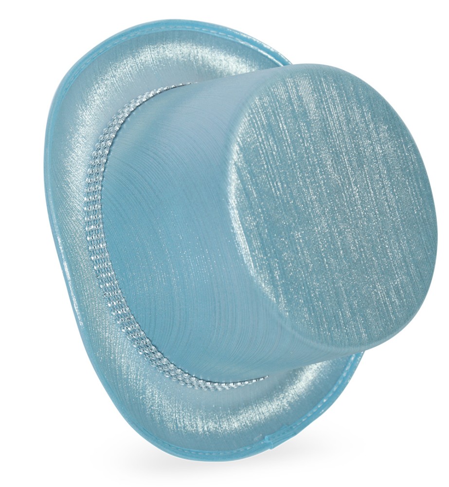 Zylinder blau, Hutband mit Strassoptik, Gr. 60 cm