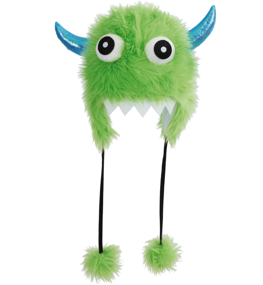 Green plush hat