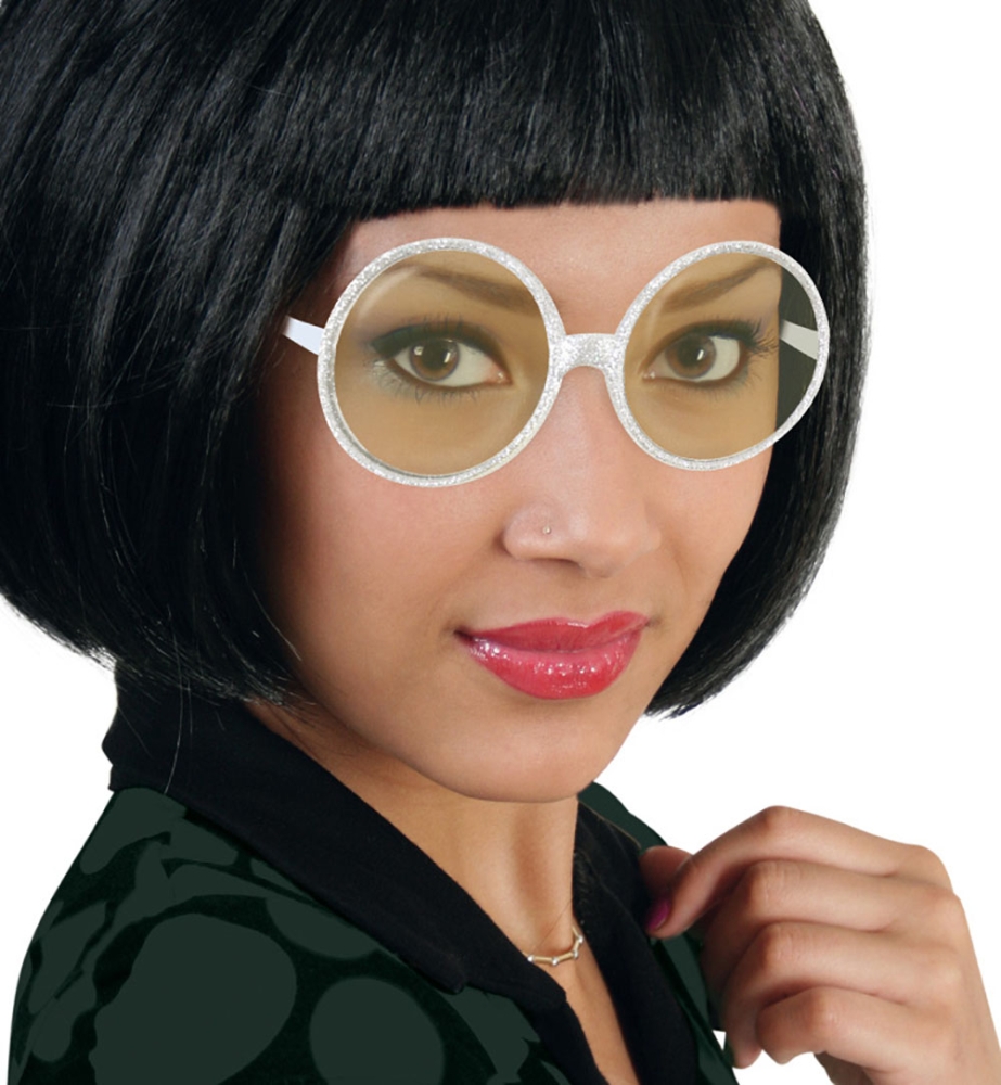 Brille Sixties Silvester, sort. Farben