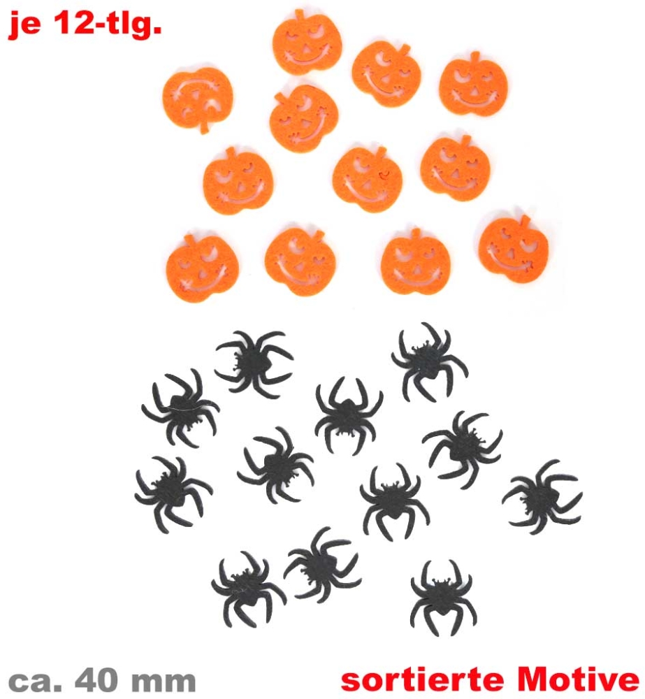 Halloween-Deko, sort.