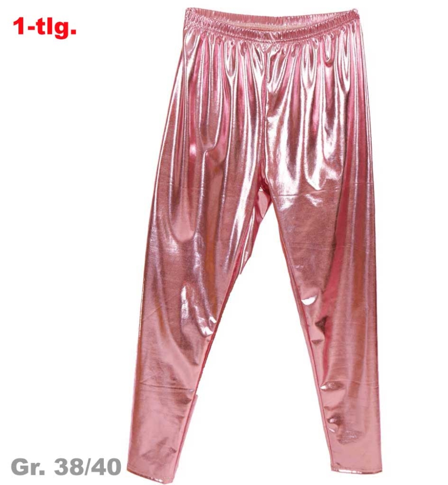 Metallic Leggings rosa