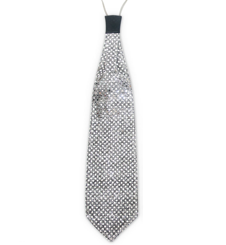 Pailletten-Krawatte, sort. Farben