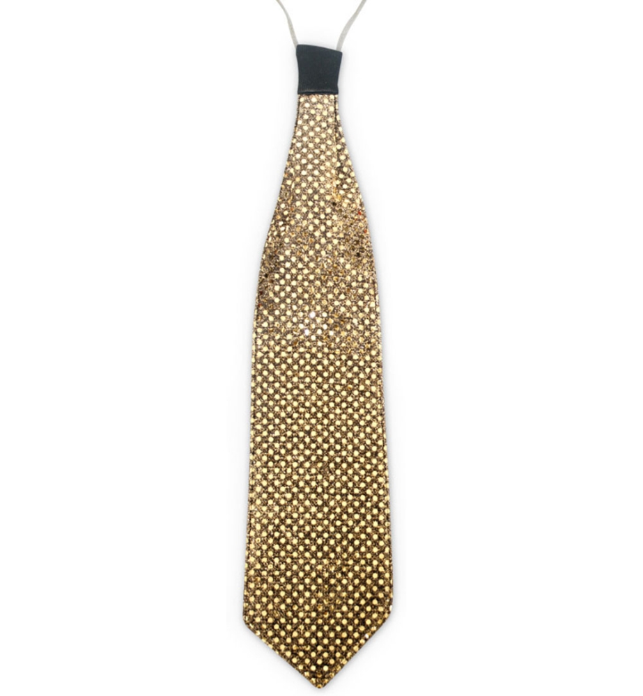Pailletten-Krawatte, sort. Farben