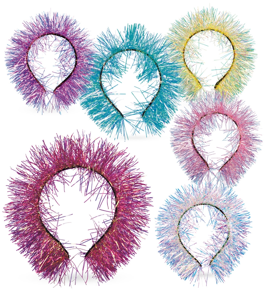 Haarreif Lametta, sortierte Farben