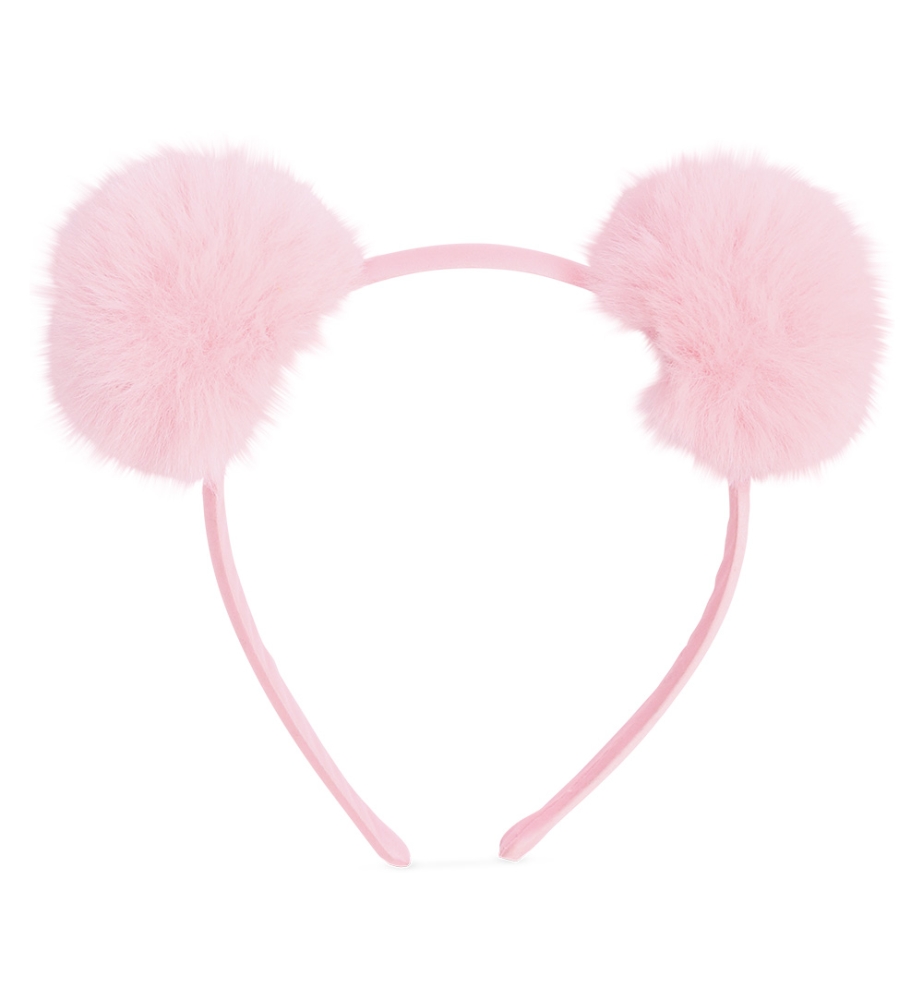 Haarreif rosa Puschel