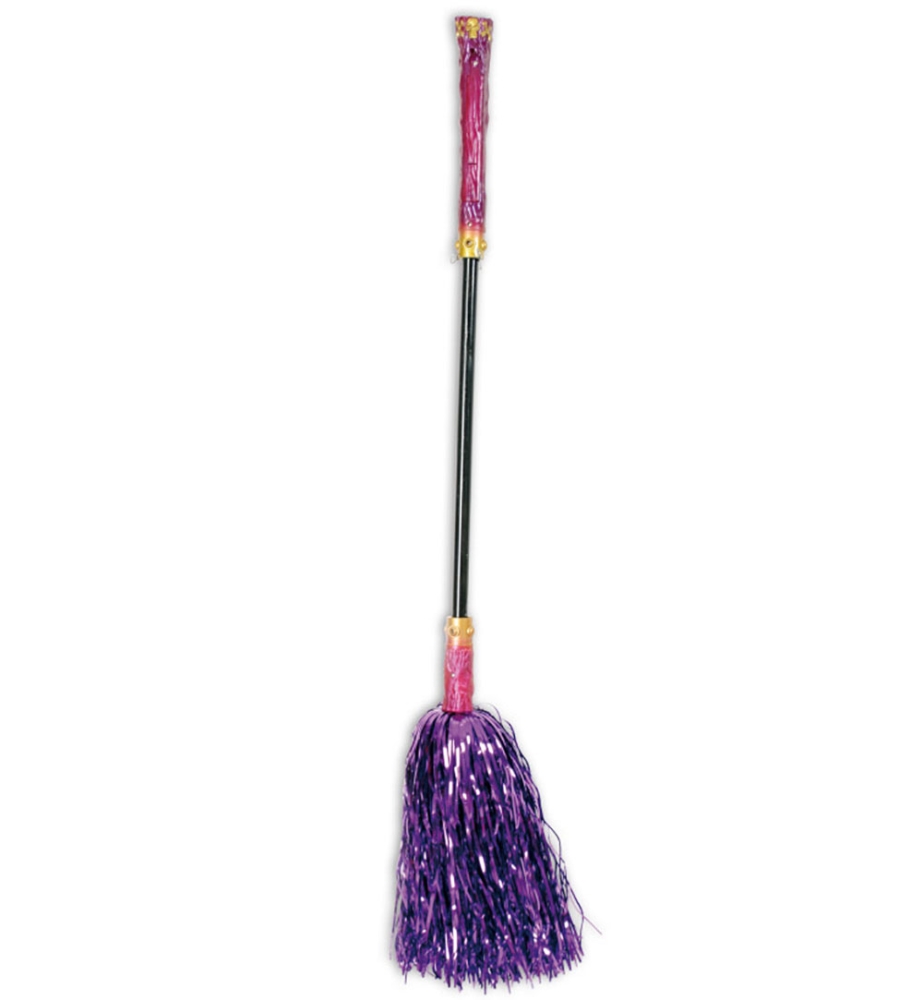 Tinsel witch broom