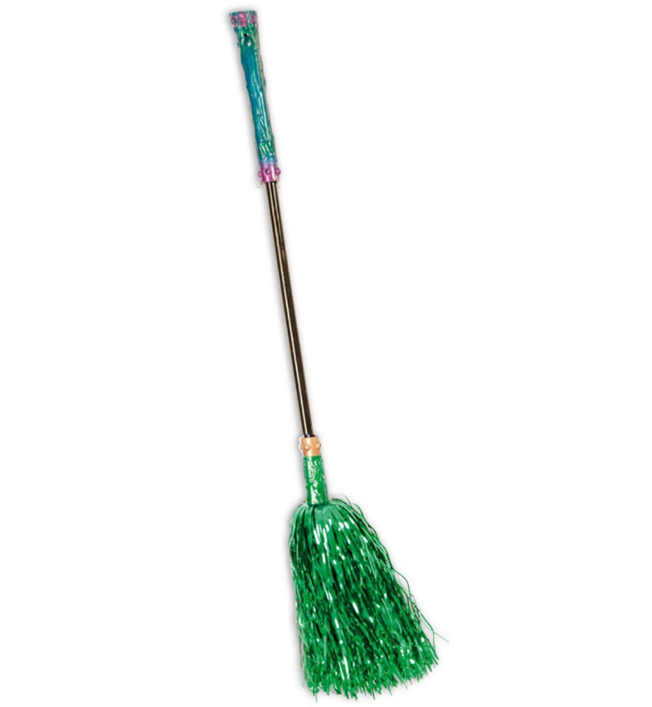 Tinsel witch broom