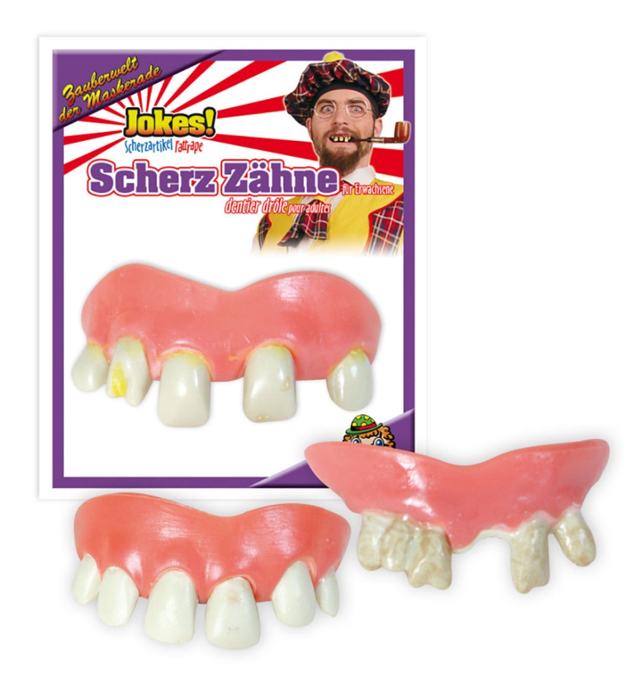 Scherz-Zähne, sortierte Modelle