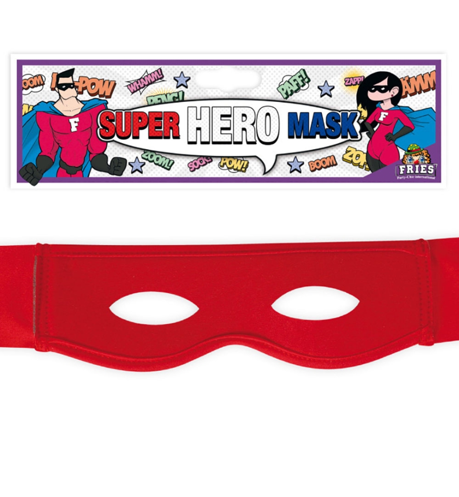 Super Hero Maske, sort. Farben
