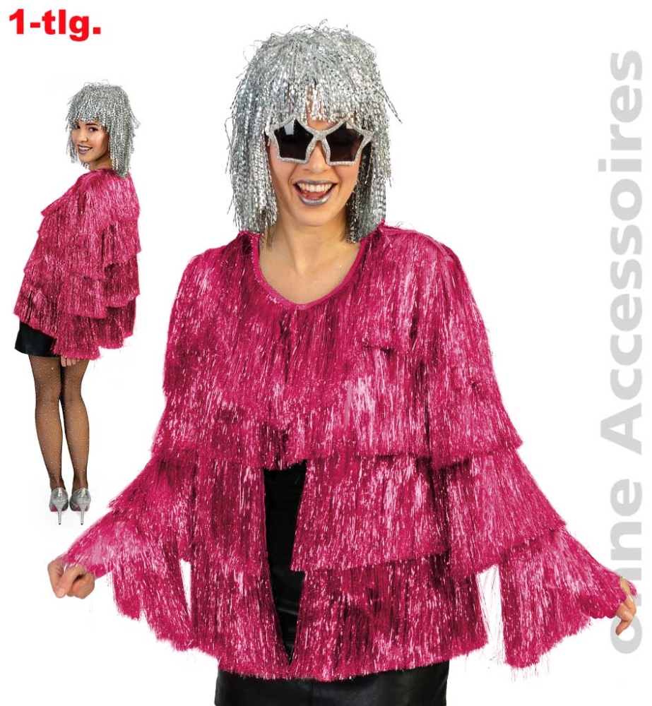 Jacke Lametta pink