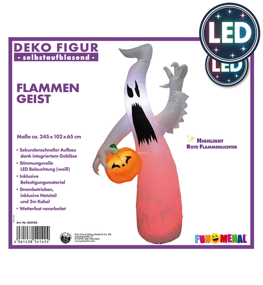 Geist mit Kürbis, aufblasbar