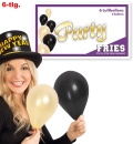 Luftballons Silvester, sort.