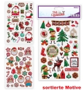 3D Sticker Nikolaus, sort.