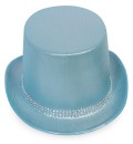 Zylinder blau, Hutband mit Strassoptik, Gr. 60 cm