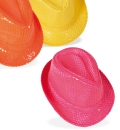 Paillettenhut neon, sort. Farben