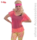 Netz Oberteil Neon Pink