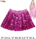 Folienrock pink, Einheitsgröße für Erwachsene