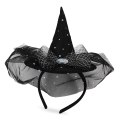 Haarreif Hexenhut schwarz