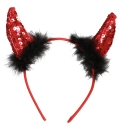 Devil horns with sequins