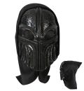 Maske mit Haube schwarz