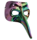 Vogelmaske metallic