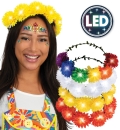 LED Haarband Blumen, sortierte Farben